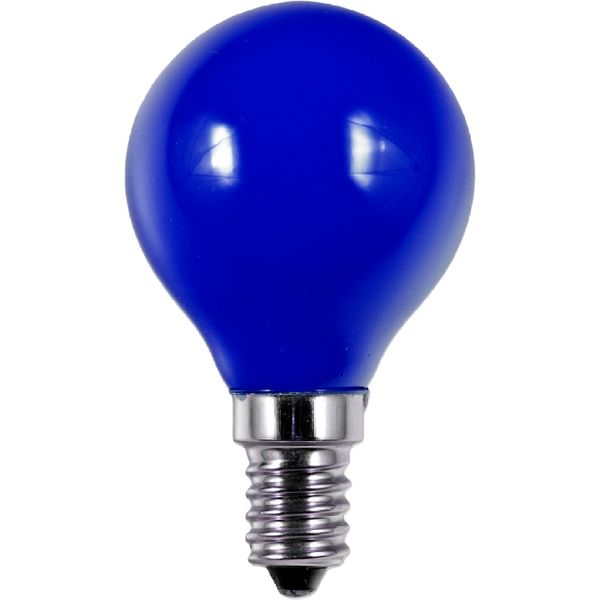 LED E14 Fila Ball G45x75 230V 1W AC Blue Non-Dim image 1