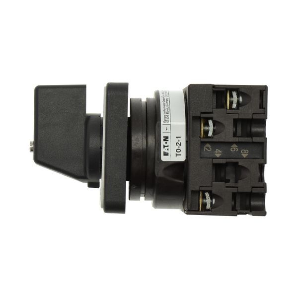 On-Off switch, T0, 20 A, flush mounting, 2 contact unit(s), 3 pole, with black thumb grip and front plate image 28