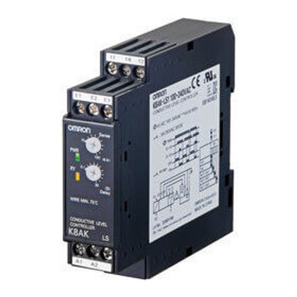 Monitoring relay 22.5 mm wide, Conductive level control for liquid, 10 image 1