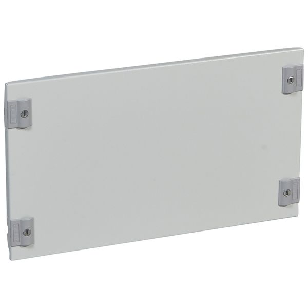 Solid metal faceplate XL³ 400 - for cabinet and enclosure - h 300 mm image 1