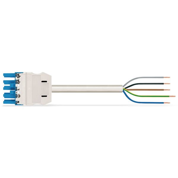 pre-assembled connecting cable;Eca;Socket/open-ended;blue image 2