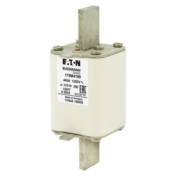 Fuse-link, high speed, 400 A, AC 1250 V, size 1, 53 x 63 x 135 mm, aR, IEC, single indicator image 5