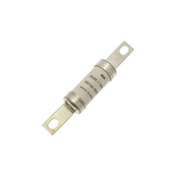 Fuse-link, low voltage, 40 A, AC 500 V, DC 250 V, BS88, 21 x 114 mm, gL/gG, BS image 1