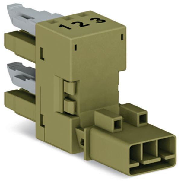 h-distribution connector 3-pole Cod. B light green image 2