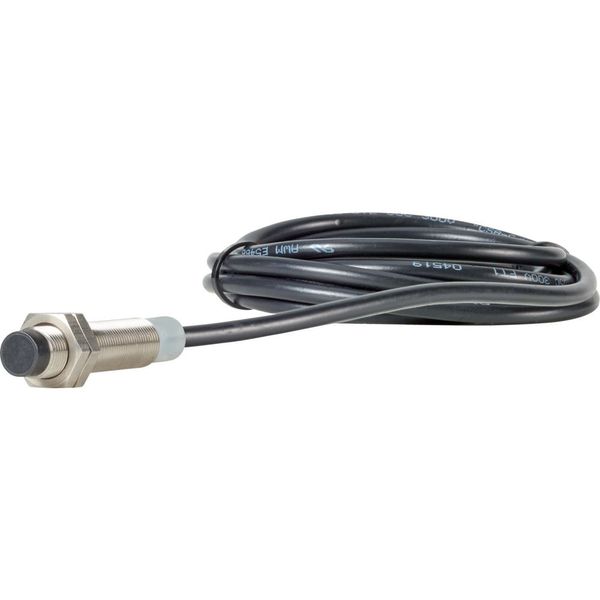 Proximity switch, E57P Performance Serie, 1 N/O, 3-wire, 10 – 48 V DC, M12 x 1 mm, Sn= 4 mm, Non-flush, NPN, Stainless steel, 2 m connection cable image 1