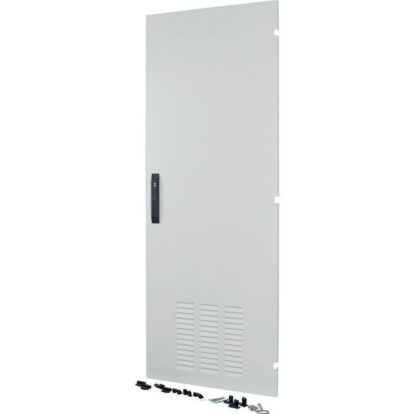 Section door, ventilated IP42, hinges right, HxW = 2000 x 300mm, grey image 6