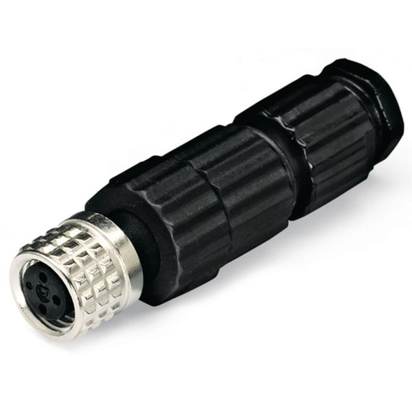 Fitted pluggable connector 3-pole M8 socket, straight image 4