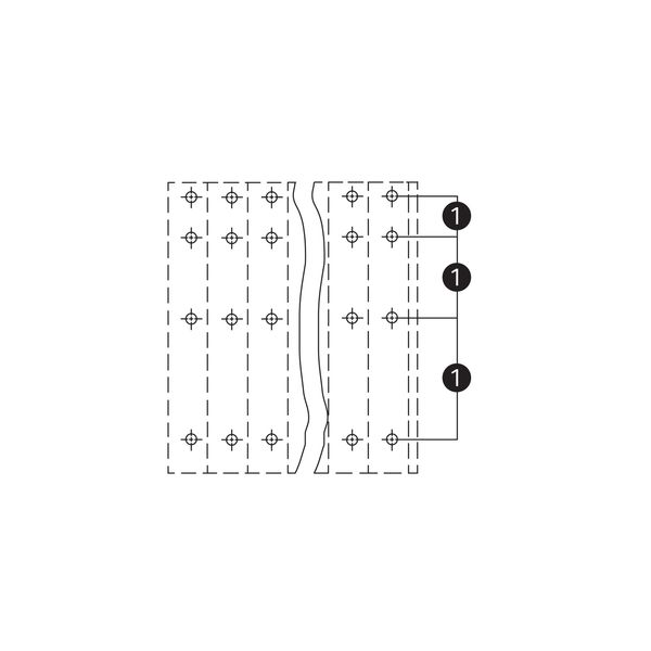 Quadruple-deck PCB terminal block 2.5 mm² Pin spacing 5 mm gray image 5