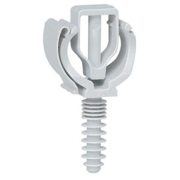 Conduit support with screw-in wall plug - for conduits Ø21 image 1