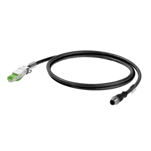 Ethernet Railway Cable (assembled), M12 D-code – IP 67 straight pin, R image 1