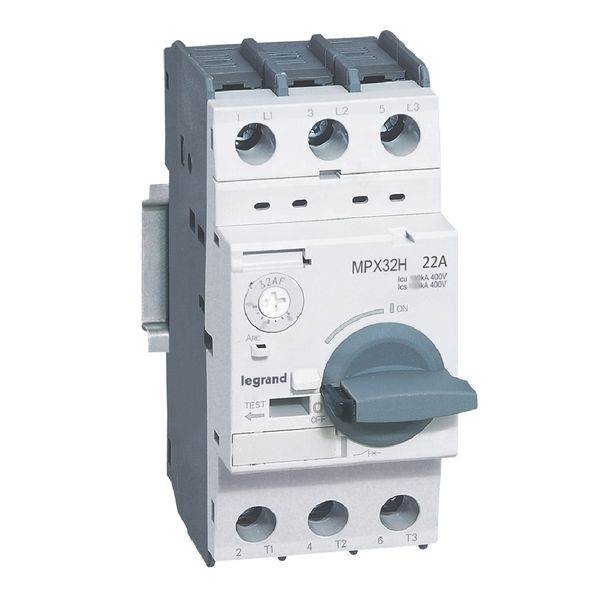 MPCB MPX³ 32H - thermal magnetic - motor protection - 3P - 22 A - 50 kA image 1