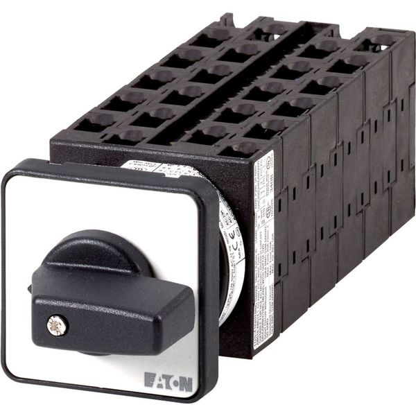 Step switches, T0, 20 A, flush mounting, 11 contact unit(s), Contacts: 22, 30 °, maintained, Without 0 (Off) position, 1-11, Design number 15296 image 1