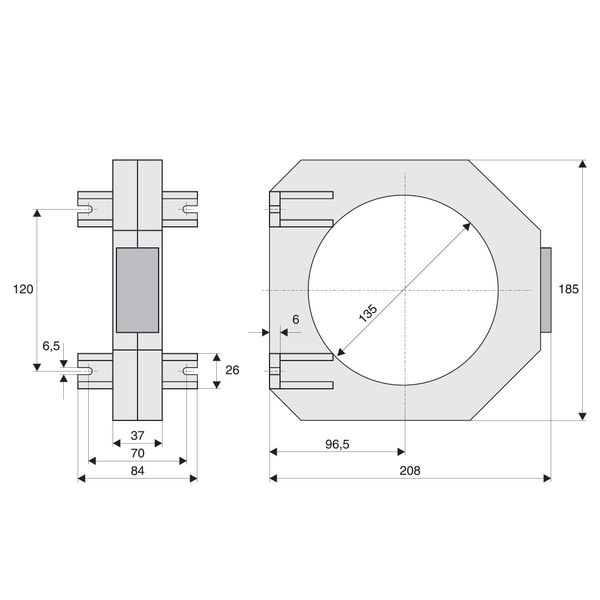 Current transformer 400A, type W3-U, for BC990016 image 3