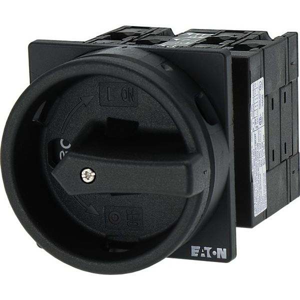 Main switch, 3 pole + N + 1 N/O + 1 N/C, 32 A, STOP function, 90 °, Lockable in the 0 (Off) position, flush mounting image 5