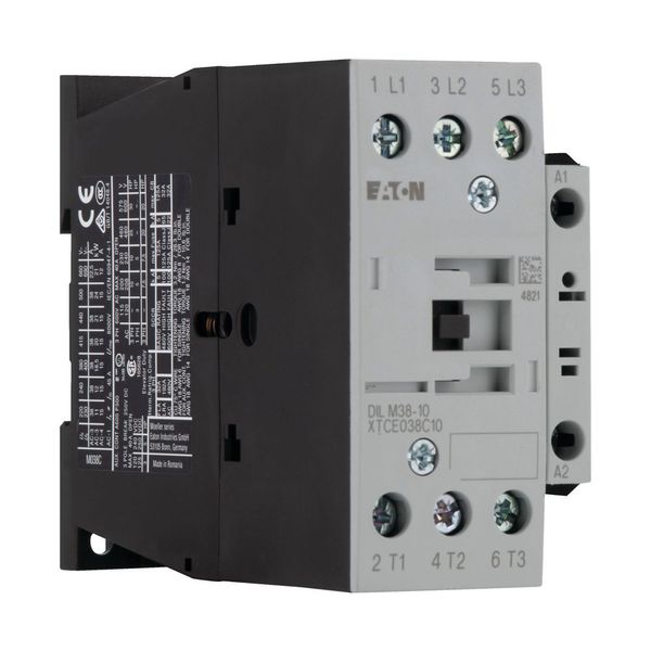 Contactor, 3 pole, 380 V 400 V 18.5 kW, 1 N/O, 220 V 50/60 Hz, AC operation, Screw terminals image 16
