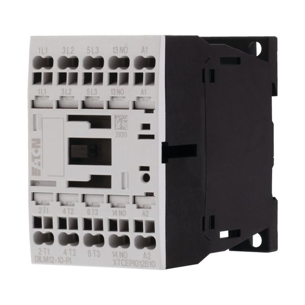 Contactor, 3 pole, 380 V 400 V 5.5 kW, 1 N/O, 220 V 50/60 Hz, AC operation, Push in terminals image 3