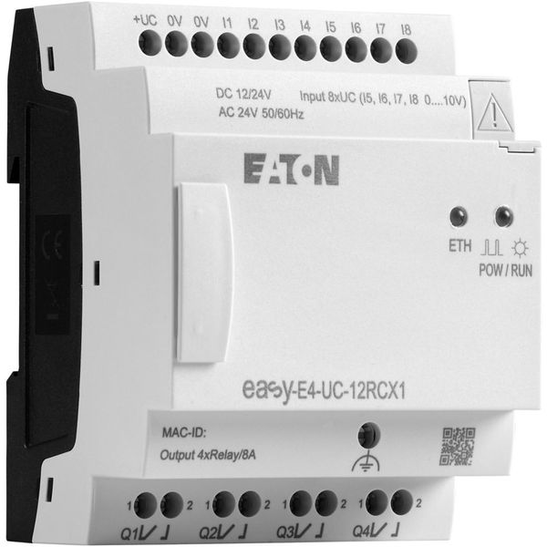 Control relays, easyE4 (expandable, Ethernet), 12/24 V DC, 24 V AC, Inputs Digital: 8, of which can be used as analog: 4, screw terminal image 16