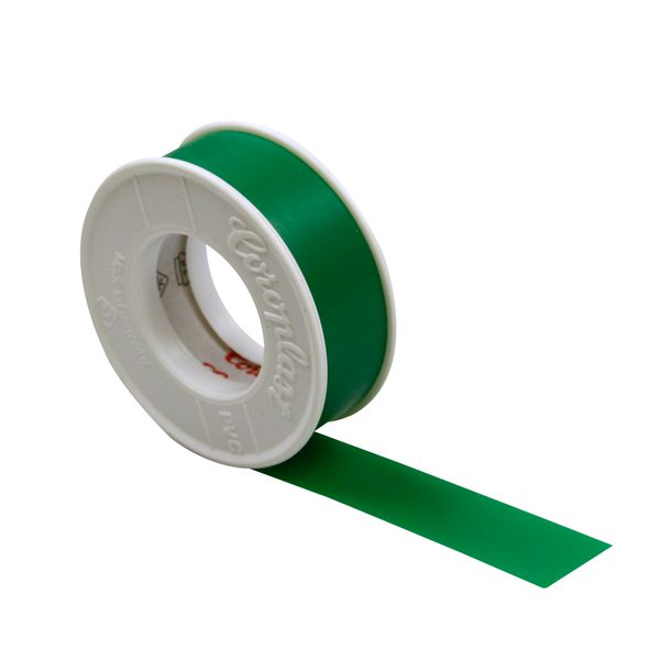 Insulating tape, standard-PVC-green COROPLAST 15mm/10m image 1