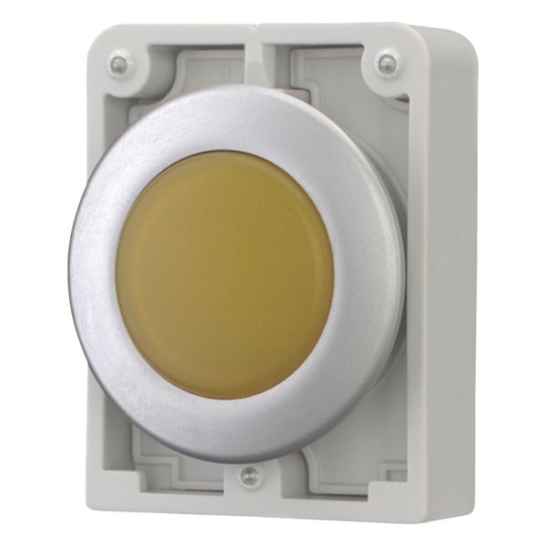 Indicator light, RMQ-Titan, Flat, yellow, Metal bezel image 2