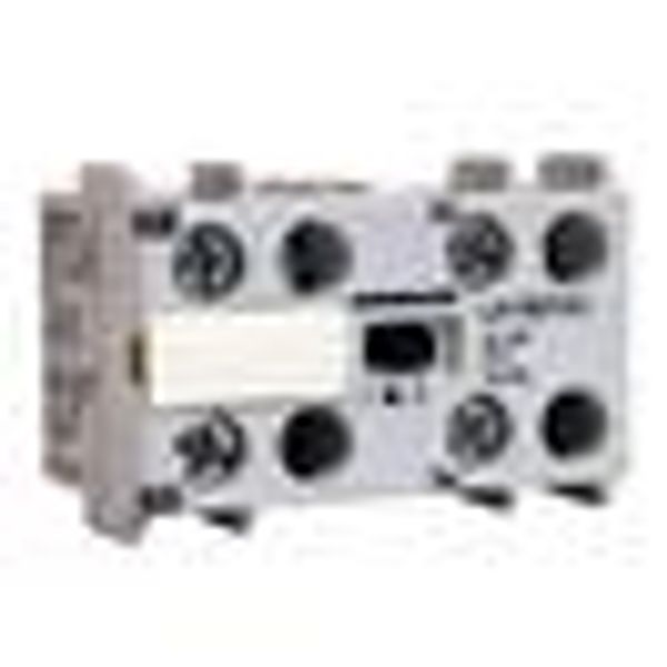 Auxiliary contact block for mini Contactors LA1, 2NC, HKM02 image 2