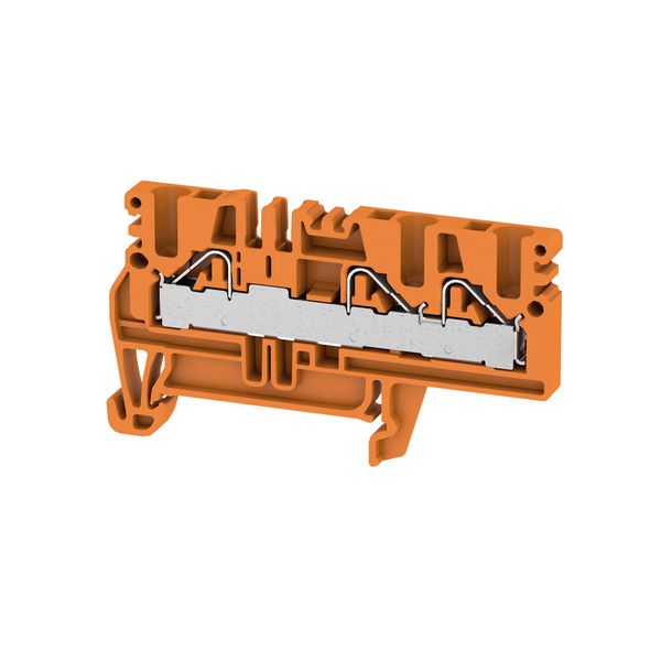 Feed-through terminal block, PUSH IN, 4 mm², 800 V, 32 A, Number of co image 1