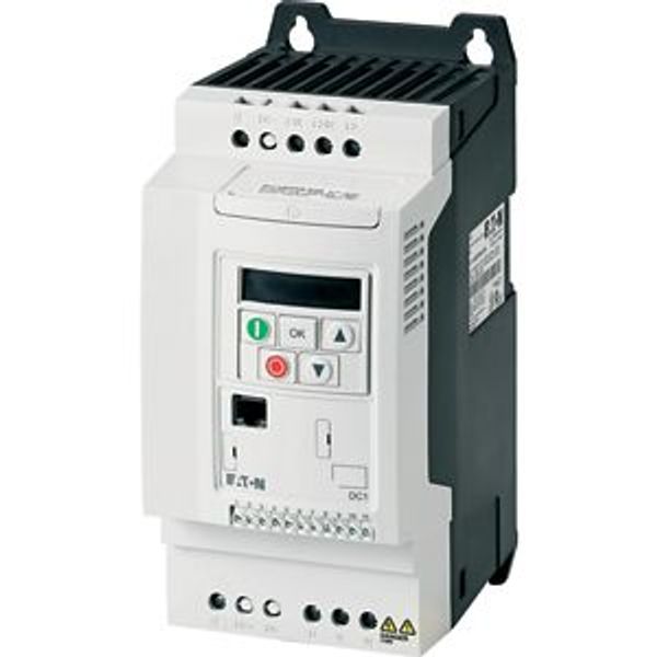 Variable frequency drive, 230 V AC, 3-phase, 30 A, 7.5 kW, IP20/NEMA 0, Brake chopper, FS4 image 2