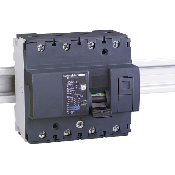 Miniature circuit-breaker, Acti9 NG125H, 4P, 40 A, C curve, 36 kA (IEC 60947-2) image 4