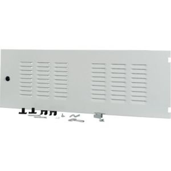 Section wide door, ventilated, right, HxW=350x1000mm, IP42, grey image 4