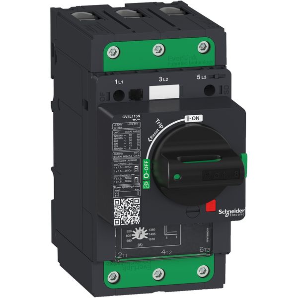 Motor circuit breaker, TeSys GV4, 3P, 3.5 A, Icu 50 kA, magnetic, EverLink terminals image 3
