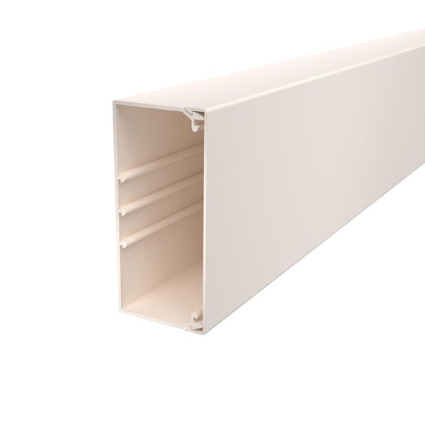 WDK60130CW  Wall and ceiling channel, with perforated bottom, 60x130x2000, cream white Polyvinyl chloride image 1