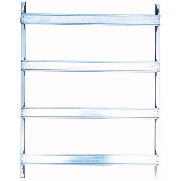 DIN rail mounting frame for 33 Module Units per row, 4 rows image 1