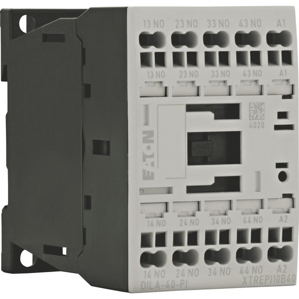 Contactor relay, 24 V DC, 4 N/O, Push in terminals, DC operation image 16