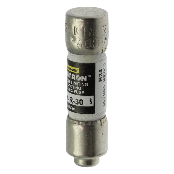 Fuse-link, LV, 30 A, AC 600 V, 10 x 38 mm, CC, UL, fast acting, rejection-type image 3
