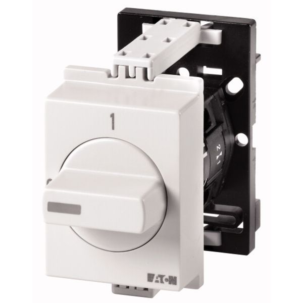 ON-OFF switches, TM, 10 A, service distribution board mounting, 1 contact unit(s), Contacts: 2, 90 °, maintained, With 0 (Off) position, 0-1, Design n image 1