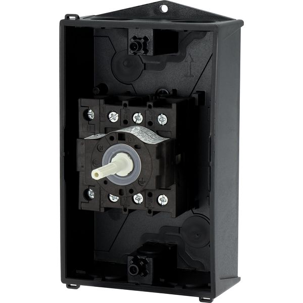 Main switch, P1, 25 A, surface mounting, 3 pole + N, STOP function, With black rotary handle and locking ring, Lockable in the 0 (Off) position image 27