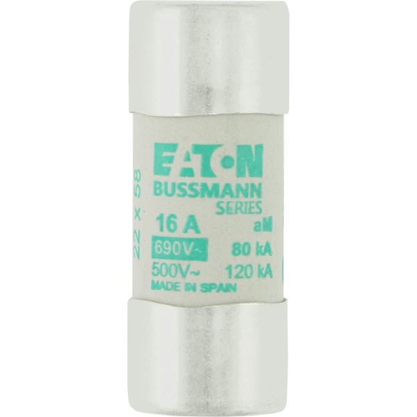 Fuse-link, LV, 16 A, AC 690 V, 22 x 58 mm, aM, IEC image 7