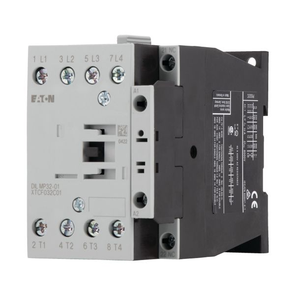 Contactor, 4 pole, 32 A, 1 NC, 110 V 50 Hz, 120 V 60 Hz, AC operation image 9