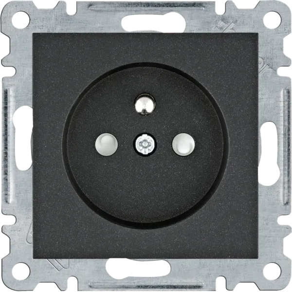 French power socket, lumina, black image 1