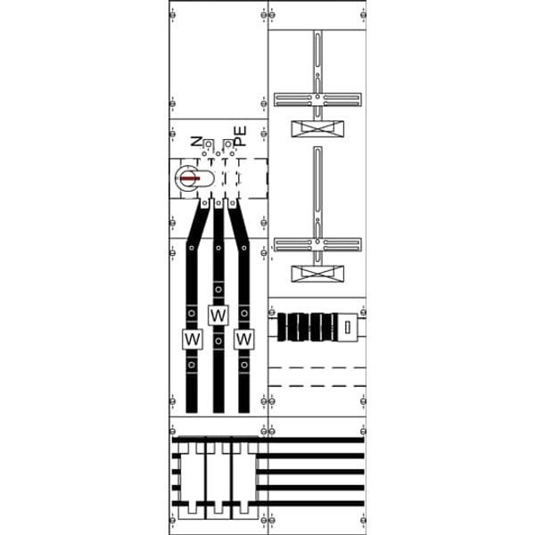 KA4247 Measurement and metering transformer board, Field width: 2, Rows: 0, 1350 mm x 500 mm x 160 mm, IP2XC image 5