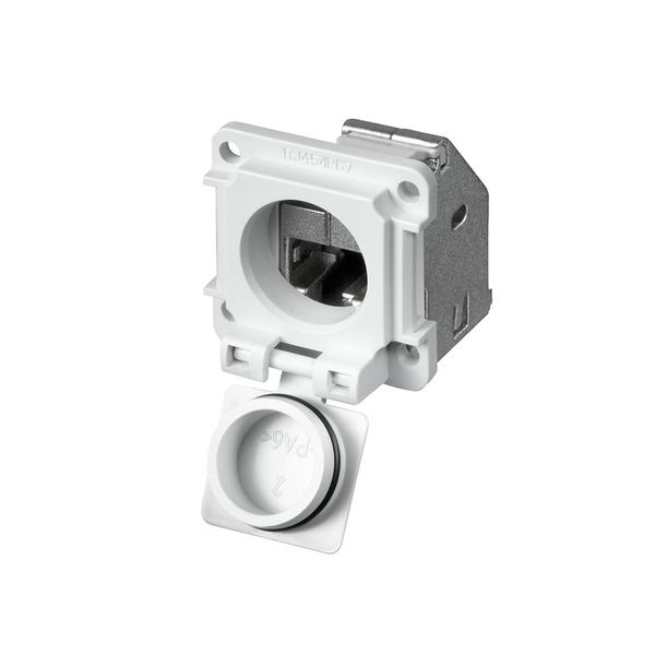 RJ45 connector, IP67, Connection 1: RJ45, Connection 2: RJ45 90&deg; image 1