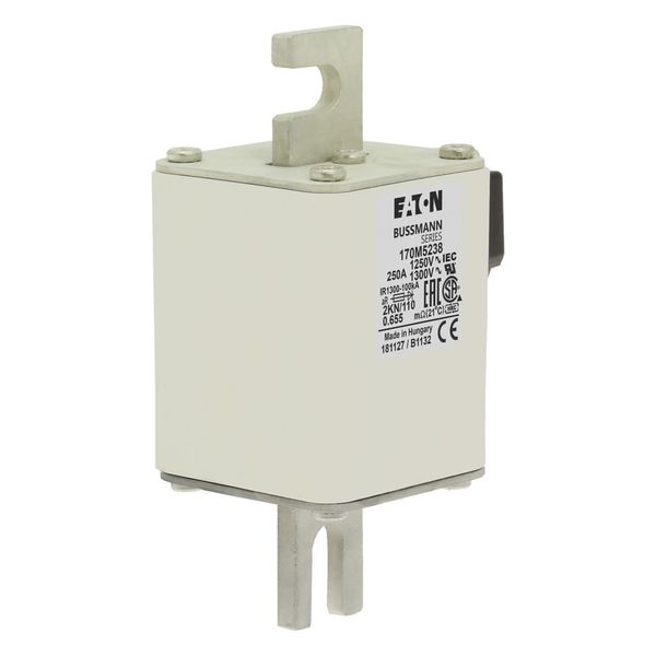 Fuse-link, high speed, 250 A, AC 1250 V, size 2, 61 x 77 x 138 mm, aR, DIN, IEC, single indicator image 8