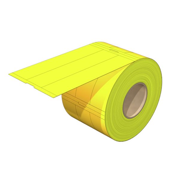 Device marking, halogen-free, 22.9 mm, Polypropylene, yellow image 1