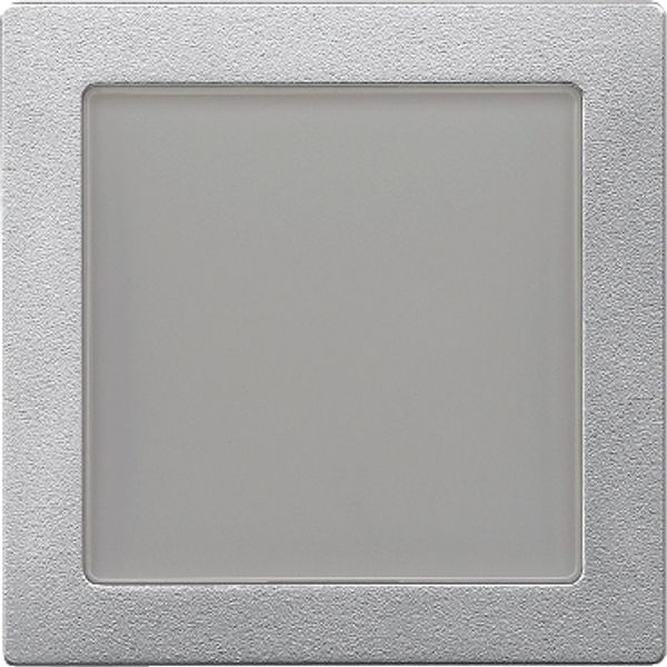 Central plate with window, aluminium, System M image 3