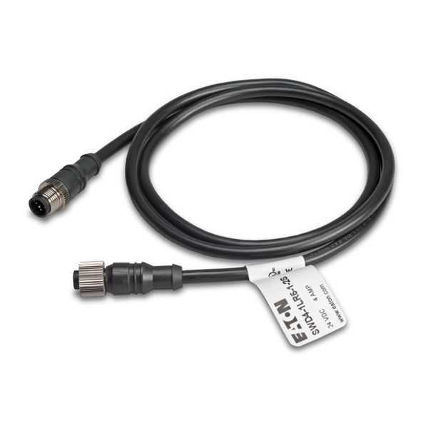 I/O-Device connection cable IP67, 5-pole, 1 m, Prefabricated with M12 plug and M12 socket image 2