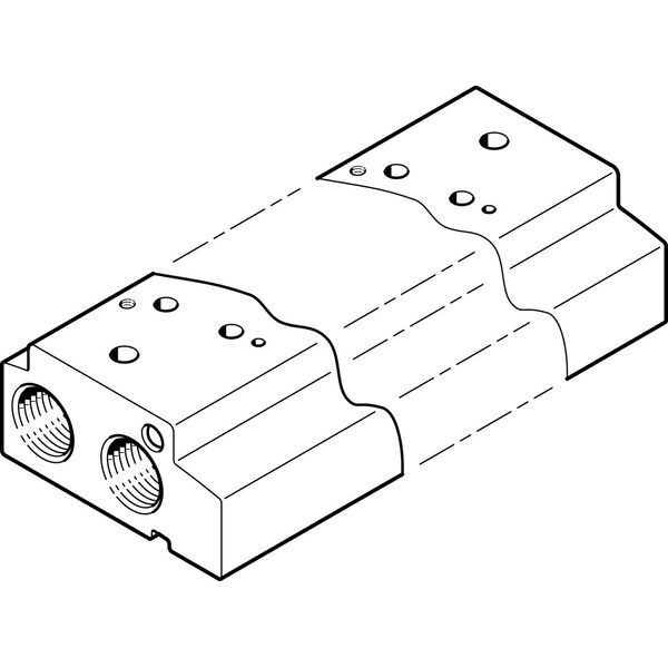 VABM-C7-12P-G18-10 Manifold rail image 1