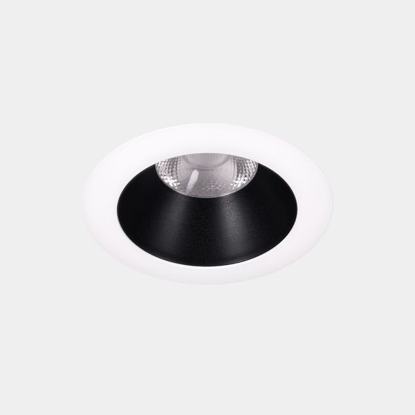 Downlight Play Deco Symmetrical Round Fixed 6.4W LED warm-white 2700K CRI 90 28º Black/White IP54 549lm image 1