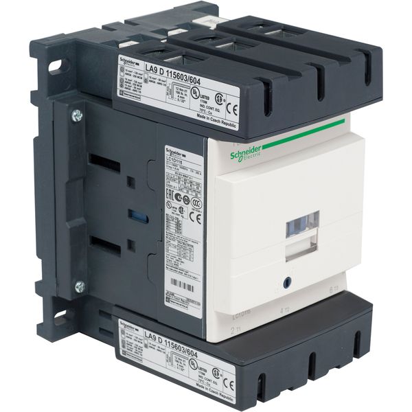 CONTACTOR 115A AC3 3P 1NO+1NC 125 VDC image 1