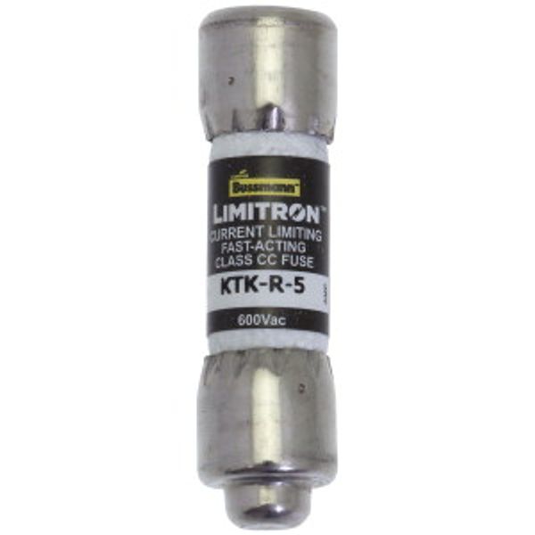 Fuse-link, LV, 5 A, AC 600 V, 10 x 38 mm, CC, UL, fast acting, rejection-type image 25