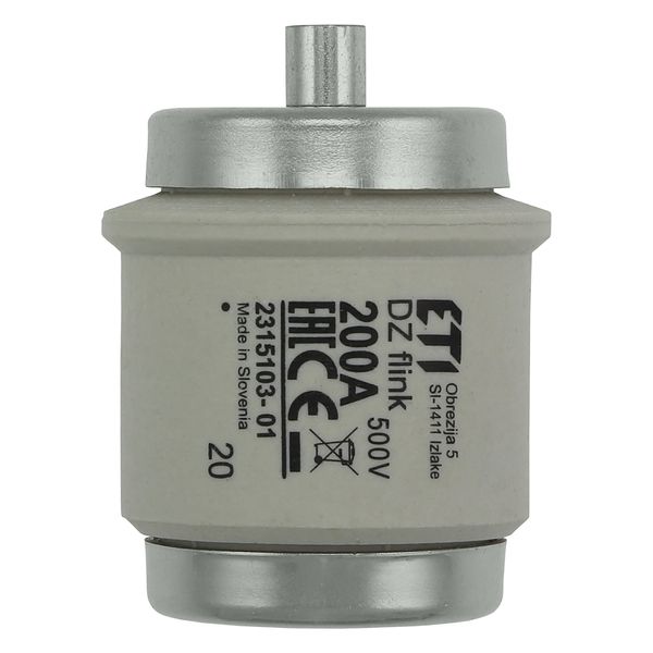 Fuse-link, low voltage, 200 A, AC 500 V, D5, 56 x 46 mm, gR, DIN, IEC, fast-acting image 6
