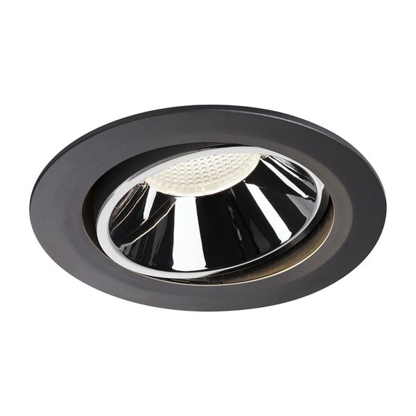 NUMINOS® MOVE DL XL, Indoor LED recessed ceiling light black/chrome 4000K 20° rotating and pivoting image 1